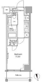 ザ・パークハビオ高円寺レジデンス 413 間取り図
