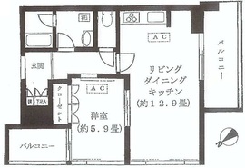 中目黒アリーナ 6階 間取り図