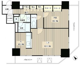 トレステージ目黒 603 間取り図