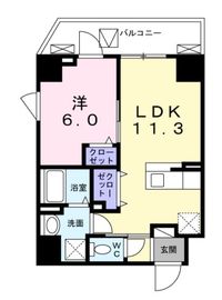 グランツ恵比寿 201 間取り図