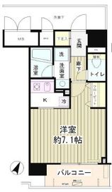 アクアヴィラ品川 404 間取り図