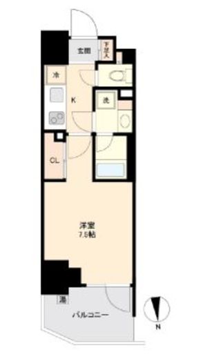 プライマル南砂 514 間取り図