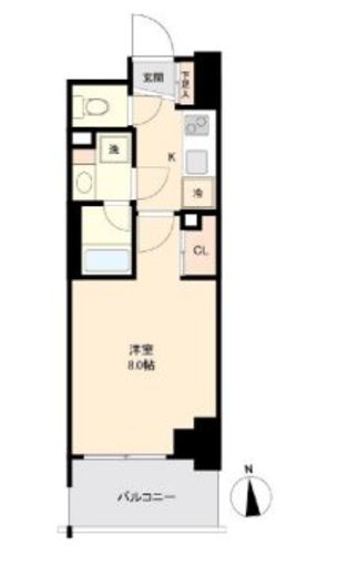 プライマル南砂 802 間取り図