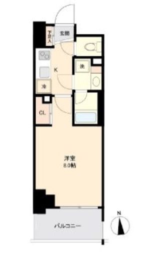 プライマル南砂 1003 間取り図