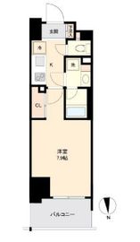 プライマル南砂 808 間取り図