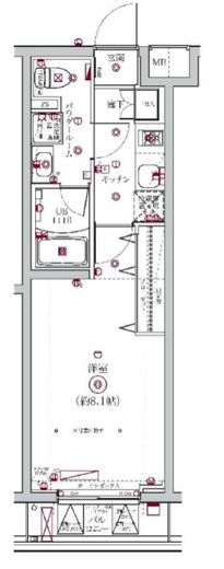 メディフィス大森町 103 間取り図
