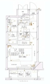 パレステュディオ麻布イースト 2階 間取り図