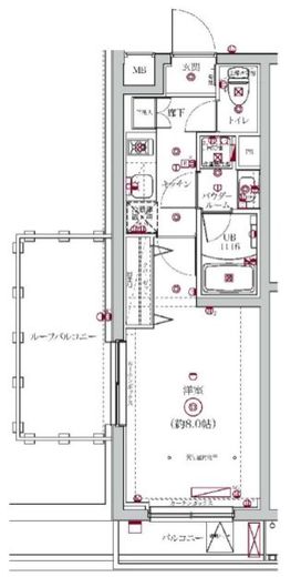 メディフィス大森町 401 間取り図