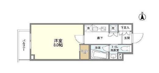 コンフォリア桜上水 323 間取り図