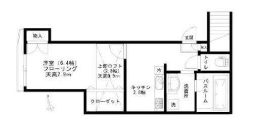 パドマ六本木 101 間取り図