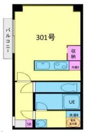 バアクレイ南麻布 301 間取り図