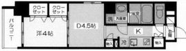 デュオステージ白金高輪 307 間取り図