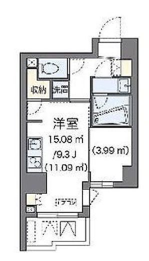 ラヴィエ銀座東 803 間取り図