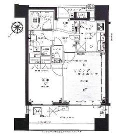 ライオンズ築地リバーノート 4階 間取り図