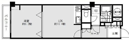 パークノヴァ神宮前 4階 間取り図