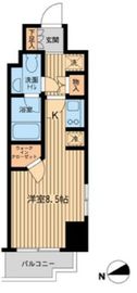 ファインアドレス新御徒町 204 間取り図