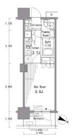 パークアクシス東十条 402 間取り図
