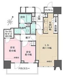 ザ・パークハウス高輪タワー 9階 間取り図