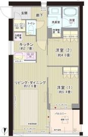 ガーデニエール砧ウエスト 812 間取り図