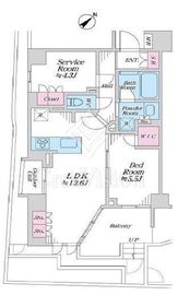 オープンレジデンシア代官山ザ・ハウス 1階 間取り図