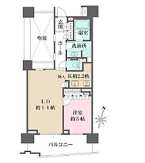 グルックハイム紀尾井町 6003 間取り図