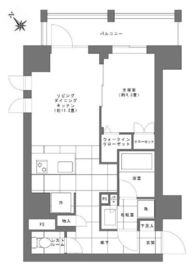 ピアース赤坂 8階 間取り図