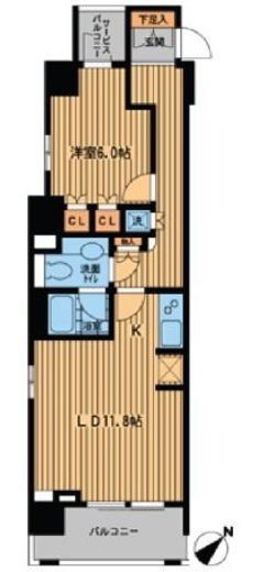 プライムアーバン日本橋横山町 808 間取り図