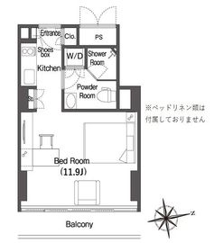 ウエリスアーバン品川タワー 1605 間取り図