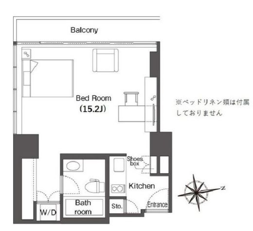 ウエリスアーバン品川タワー 1602 間取り図
