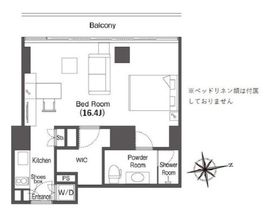 ウエリスアーバン品川タワー 1607 間取り図