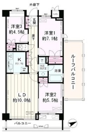 パークレジデンス戸越公園 407 間取り図