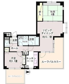 パークノヴァ目黒不動前 2階 間取り図