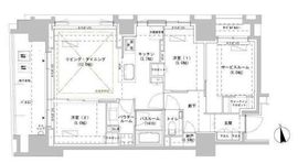 パークスフィア牛込神楽坂 401 間取り図
