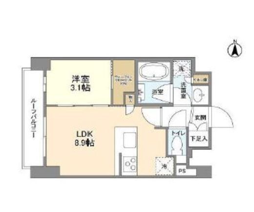 コンフォリア桜上水 903 間取り図