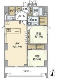 ソラシア八丁堀イースト 9階 間取り図