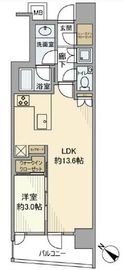リビオ日本橋鞍掛ザ・レジデンス 2階 間取り図