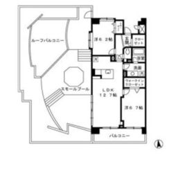 ロイヤルパークス荻窪 801 間取り図