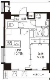 レオーネ錦糸町2 201 間取り図