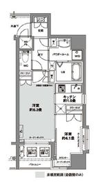 コンフォリア芝公園 604 間取り図