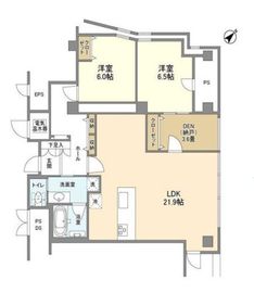 渋谷プロパティータワー 1508 間取り図