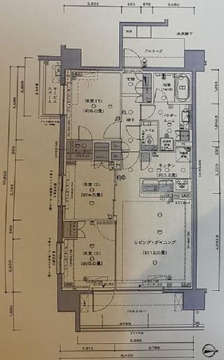 ヴィークコート錦糸町 2階 間取り図