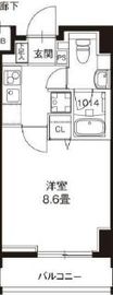 レオーネ錦糸町2 604 間取り図