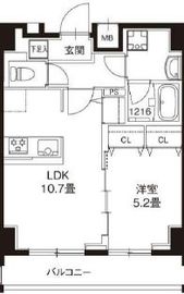 レオーネ錦糸町2 202 間取り図