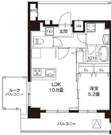 レオーネ錦糸町2 701 間取り図