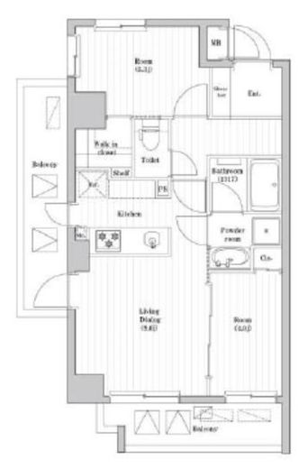 南千住レジデンス 201 間取り図