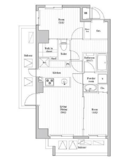 南千住レジデンス 601 間取り図