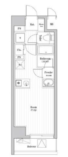 南千住レジデンス 402 間取り図