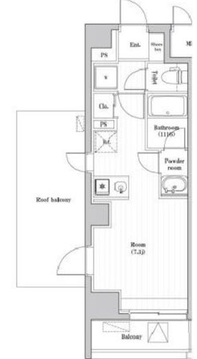 南千住レジデンス 801 間取り図