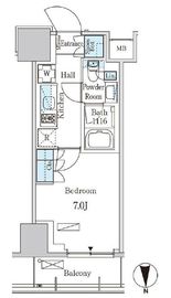 パークアクシス池袋 1706 間取り図