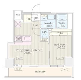 ケルスコート笹塚 202 間取り図
